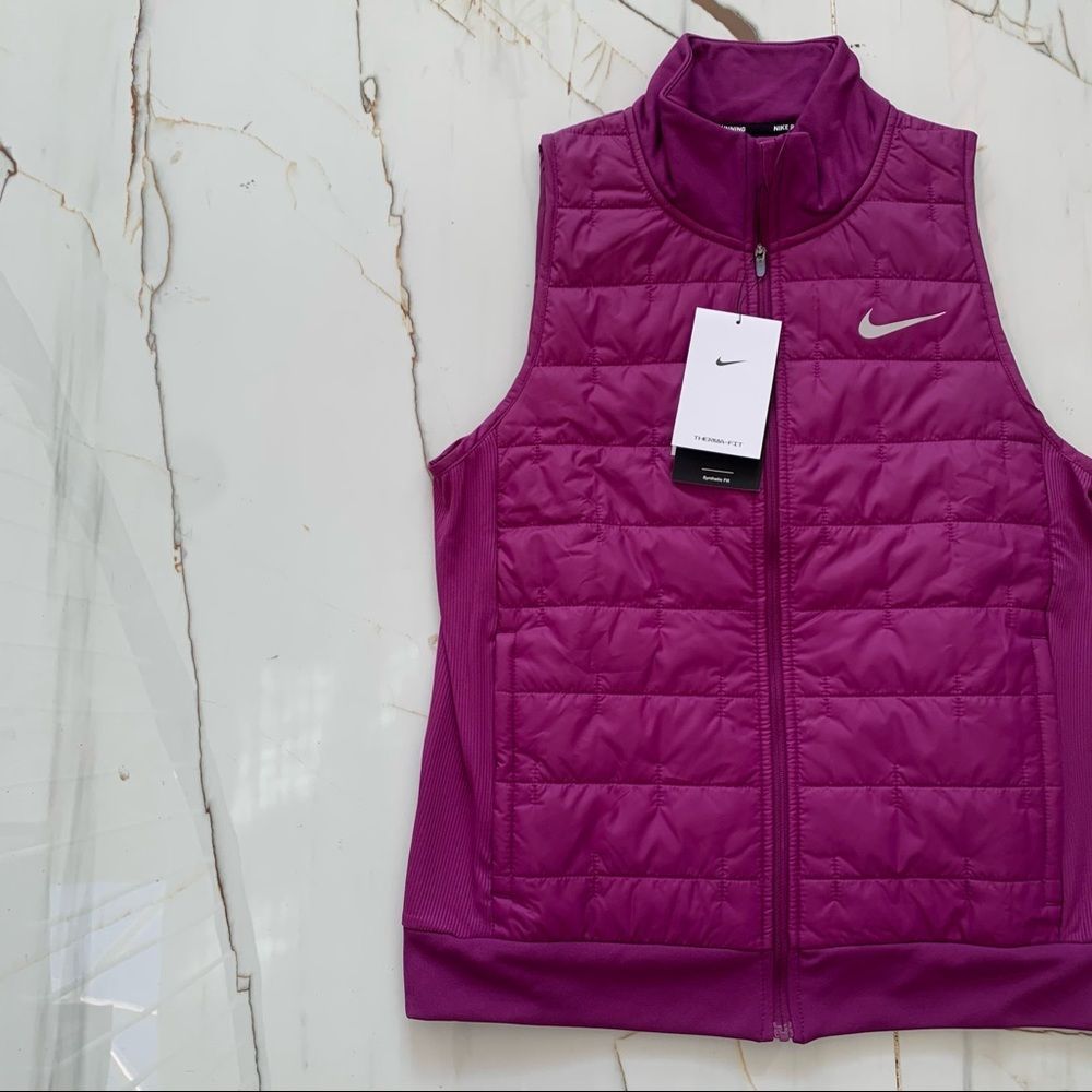Nike Running Vest Women's XS Therma-Fit Synthetic Fill Purple DD6084-503 NEW - Picture 2 of 10